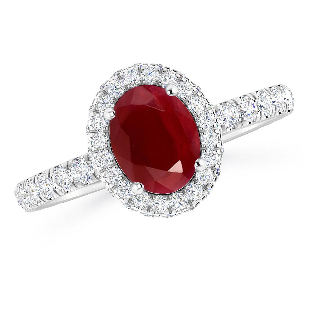 White Gold - Ruby