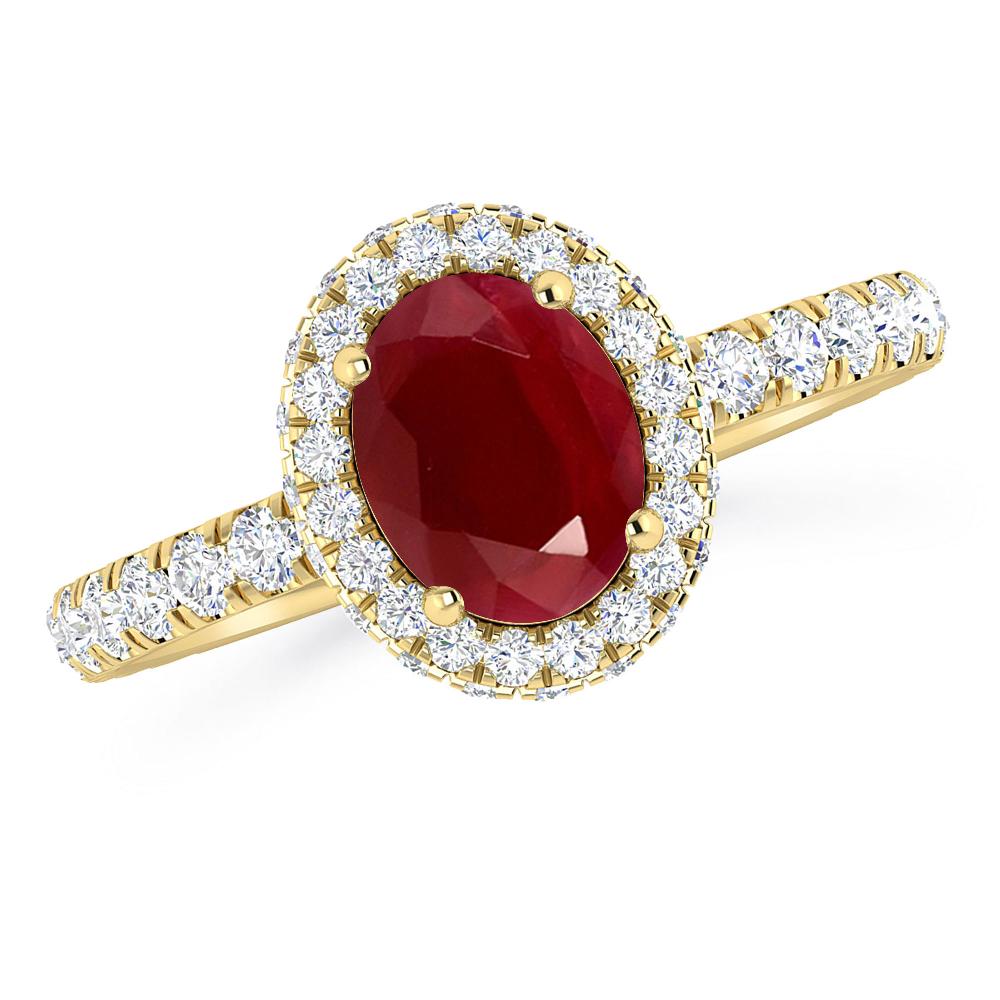 Yellow Gold - Ruby