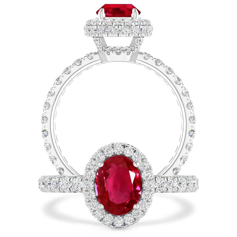 White Gold - Ruby
