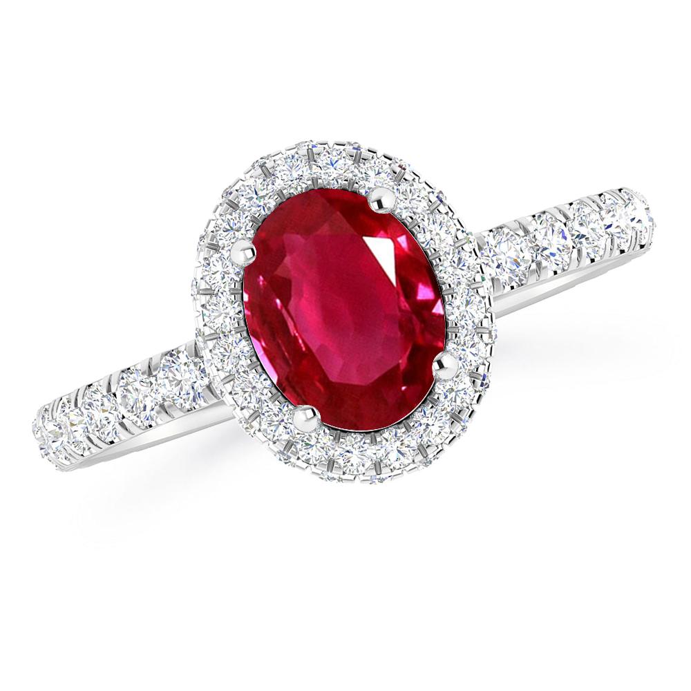 White Gold - Ruby