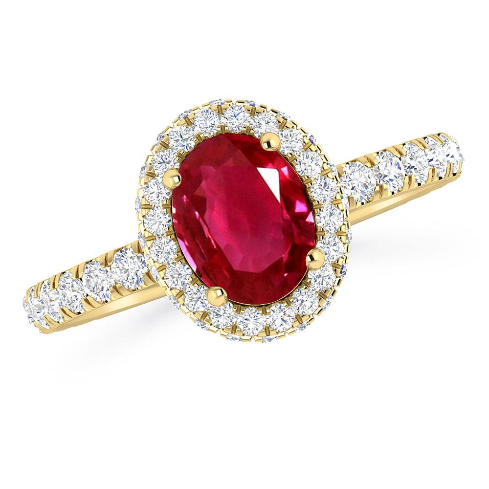 Yellow Gold - Ruby