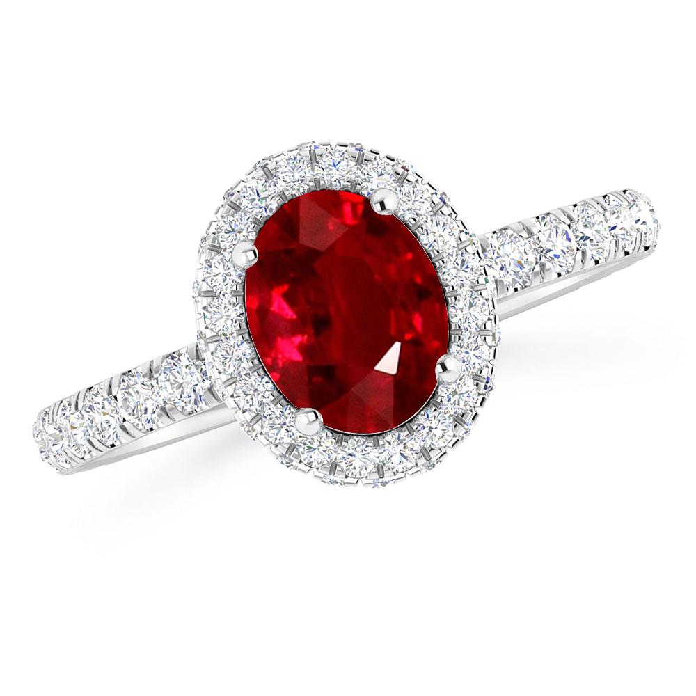 White Gold - Ruby