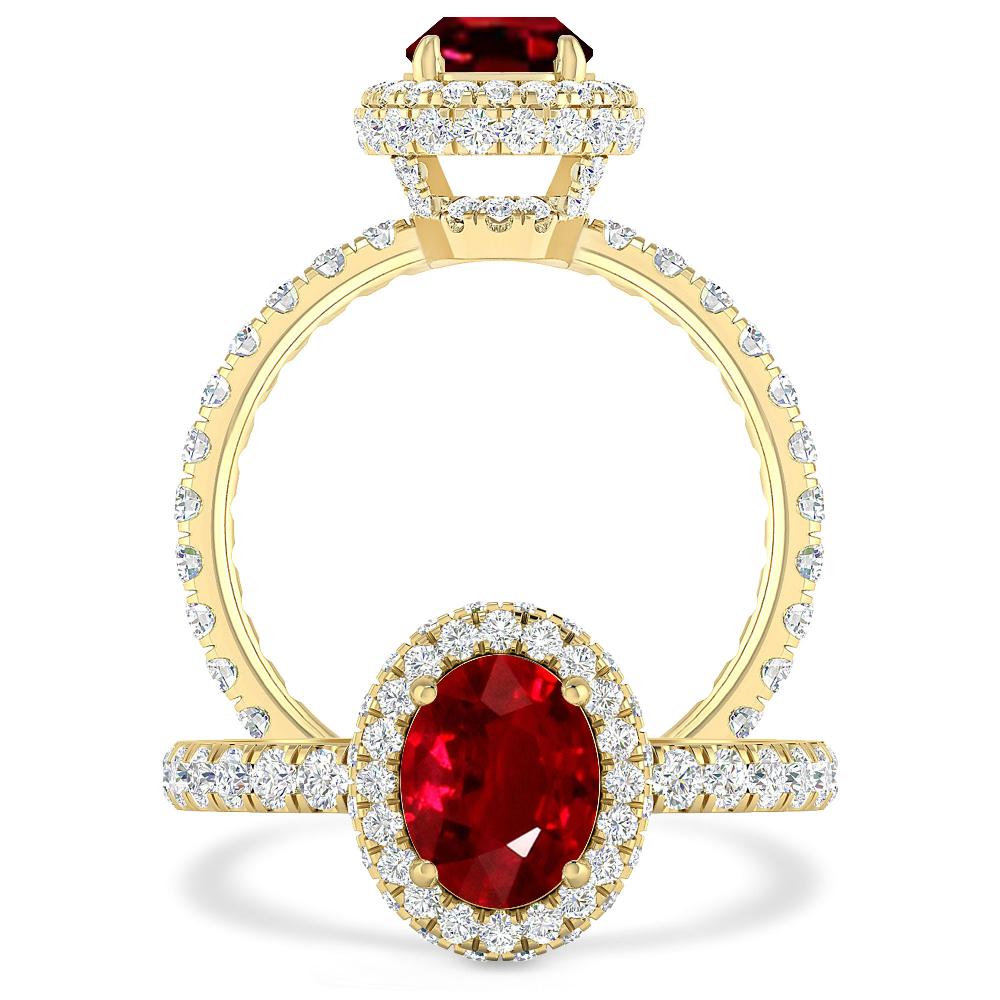 Yellow Gold - Ruby