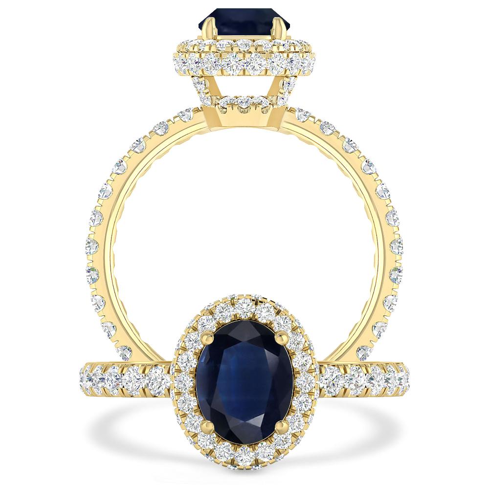 Yellow Gold - Sapphire