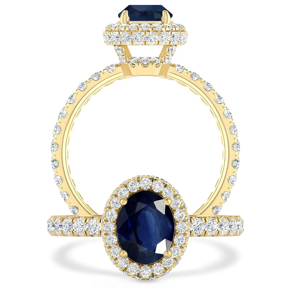 Yellow Gold - Sapphire