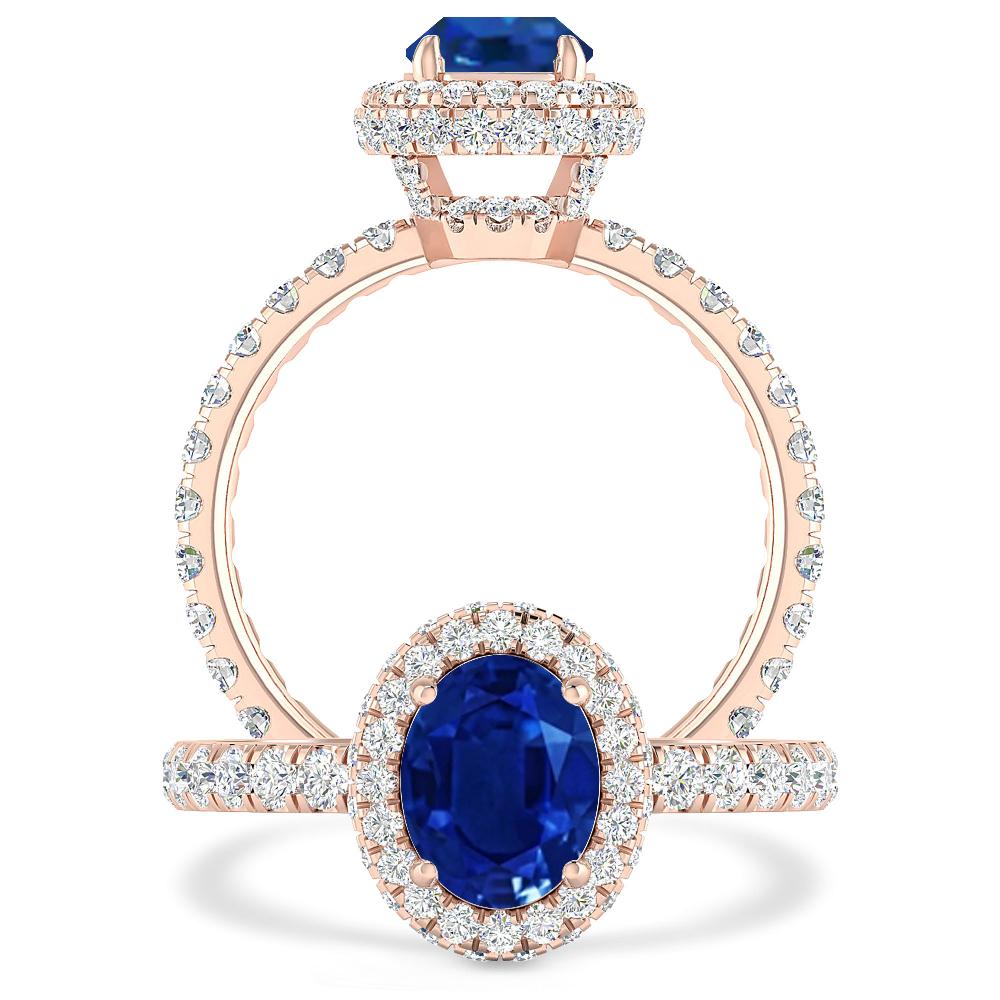 Rose Gold - Sapphire