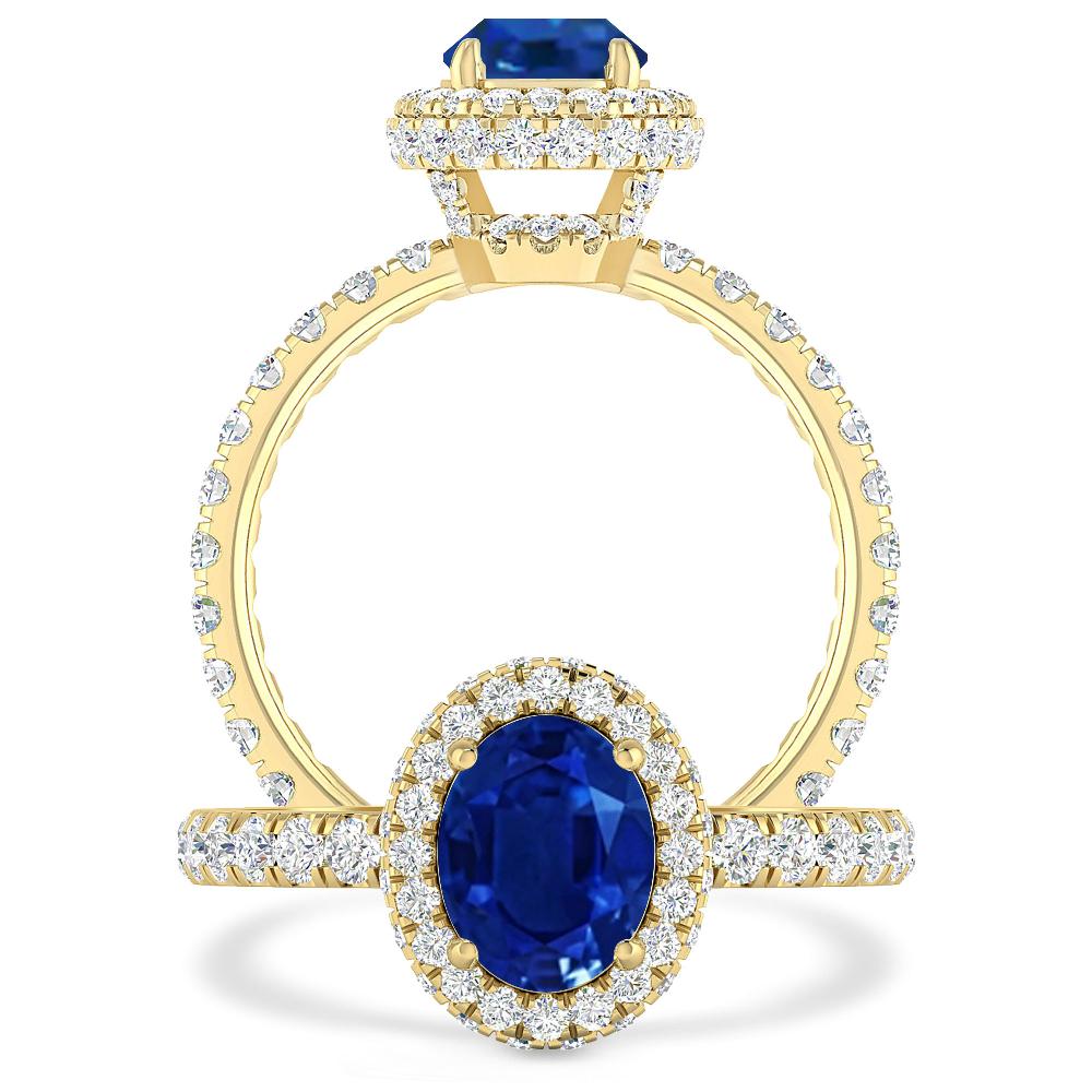 Yellow Gold - Sapphire