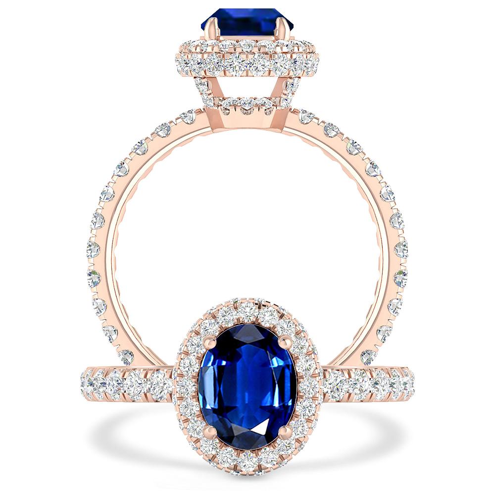 Rose Gold - Sapphire