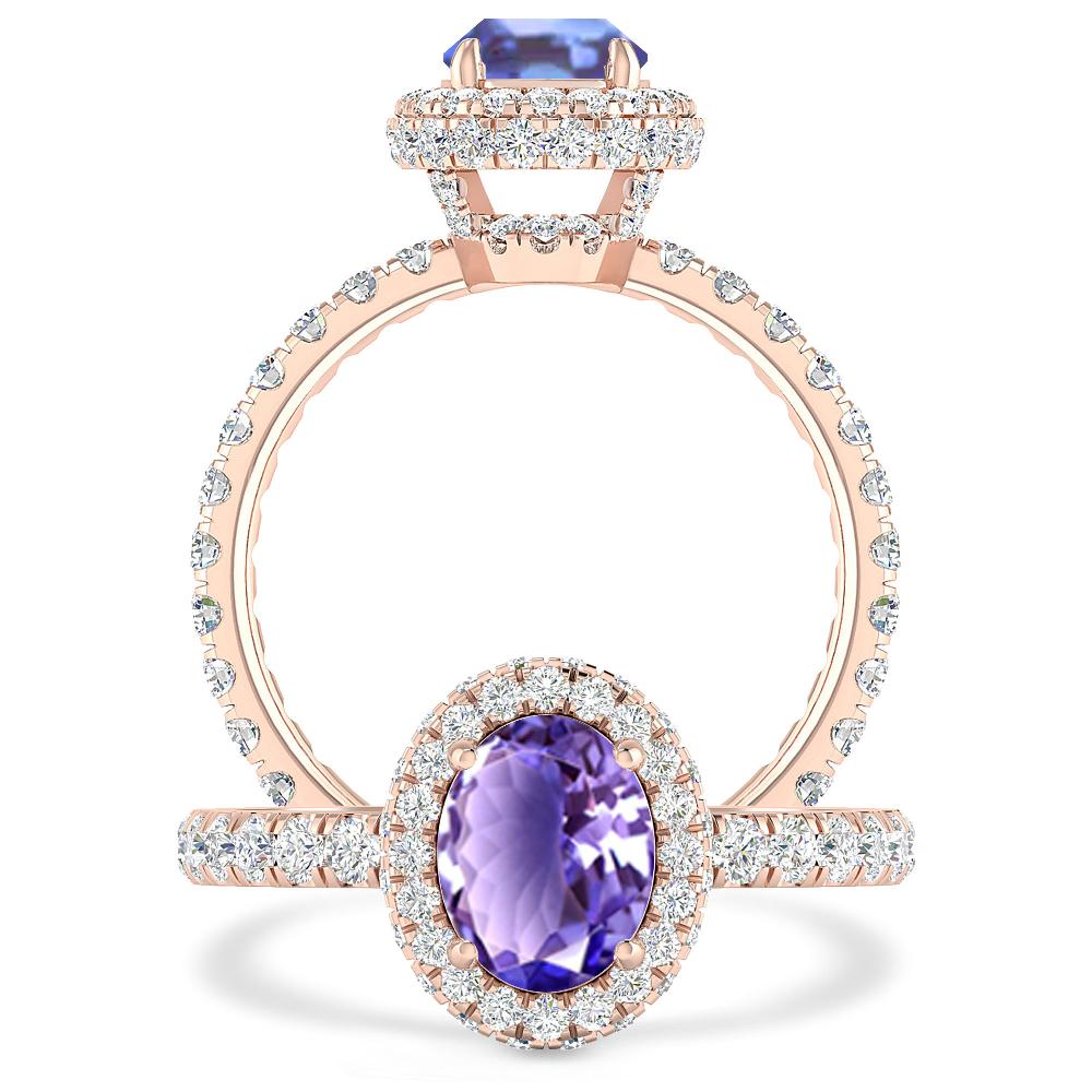 Rose Gold - Tanzanite