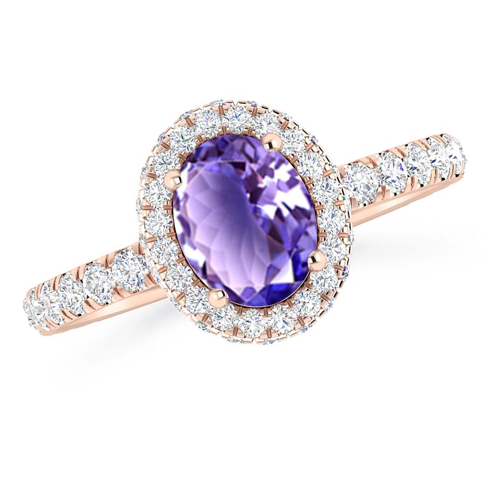 Rose Gold - Tanzanite