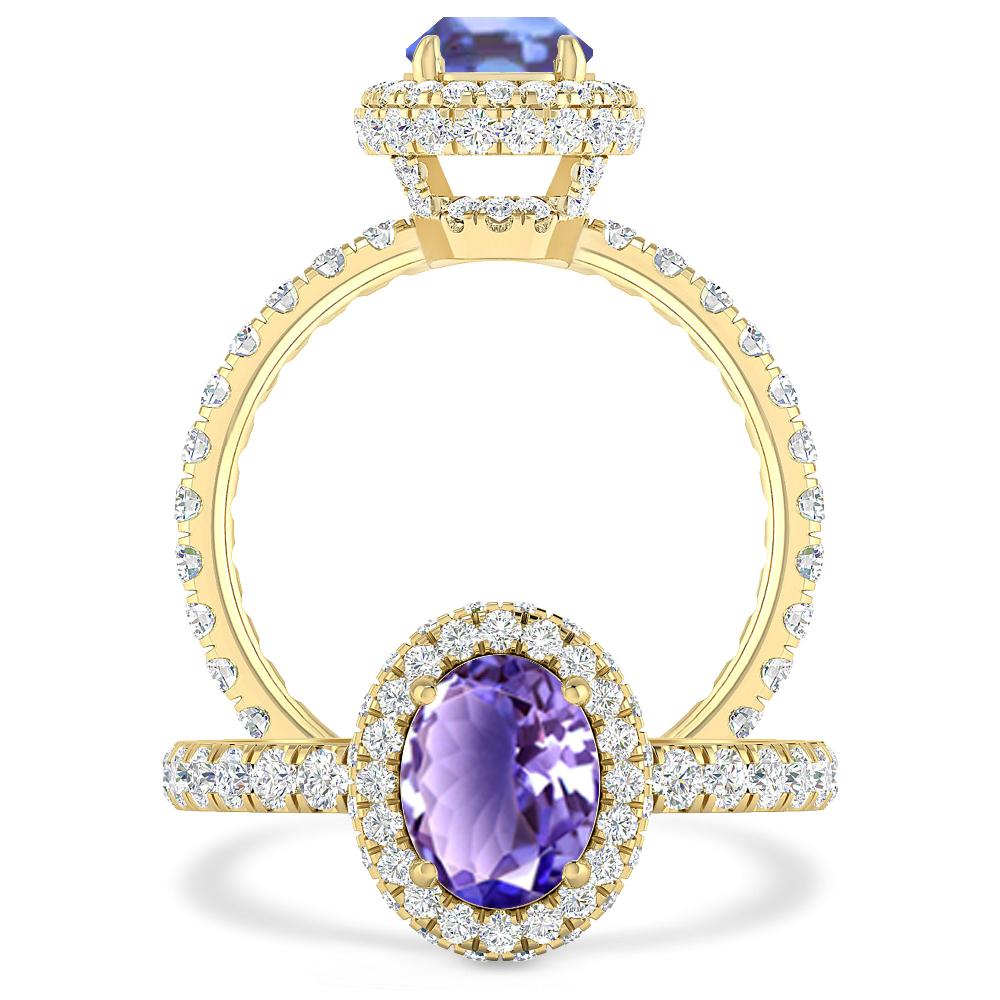Yellow Gold - Tanzanite