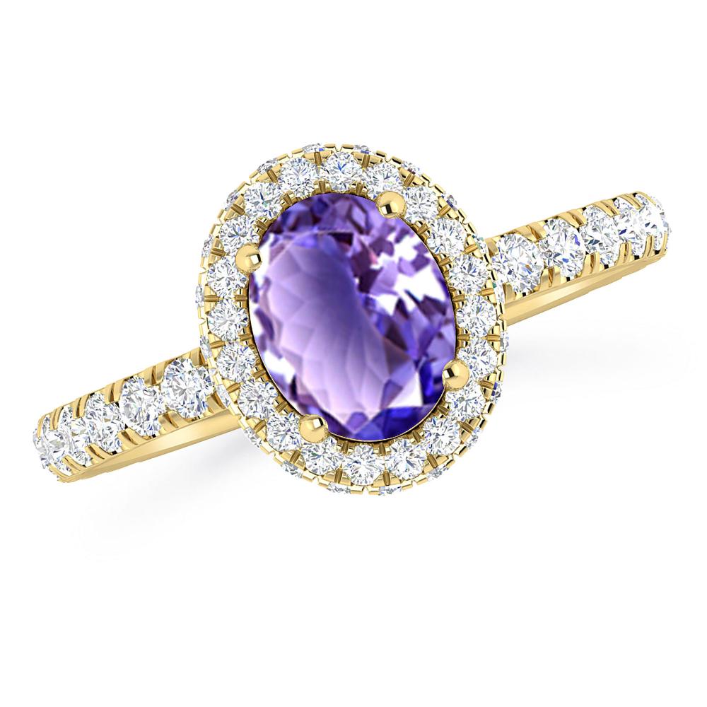 Yellow Gold - Tanzanite