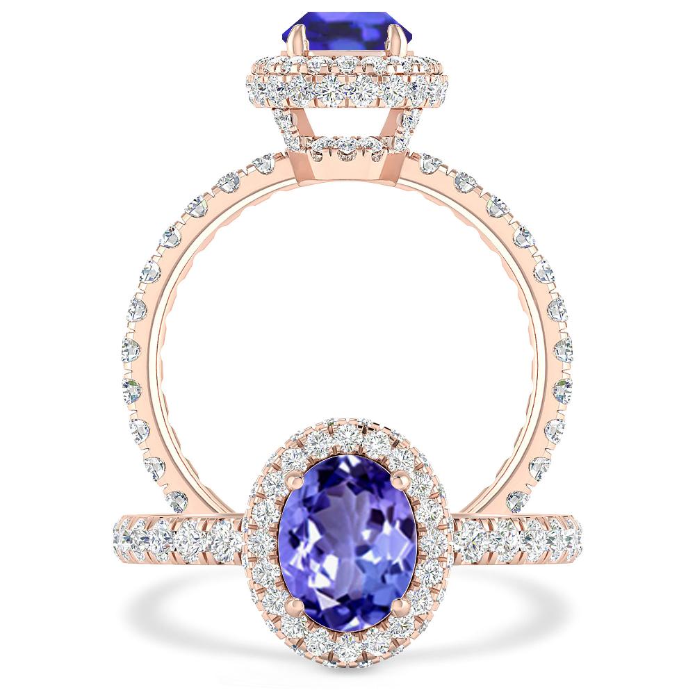 Rose Gold - Tanzanite