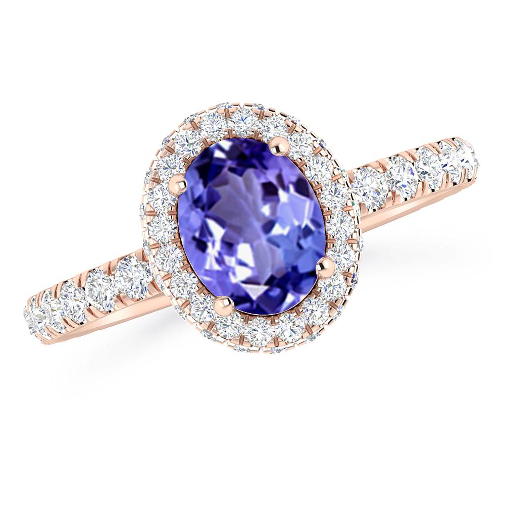 Rose Gold - Tanzanite