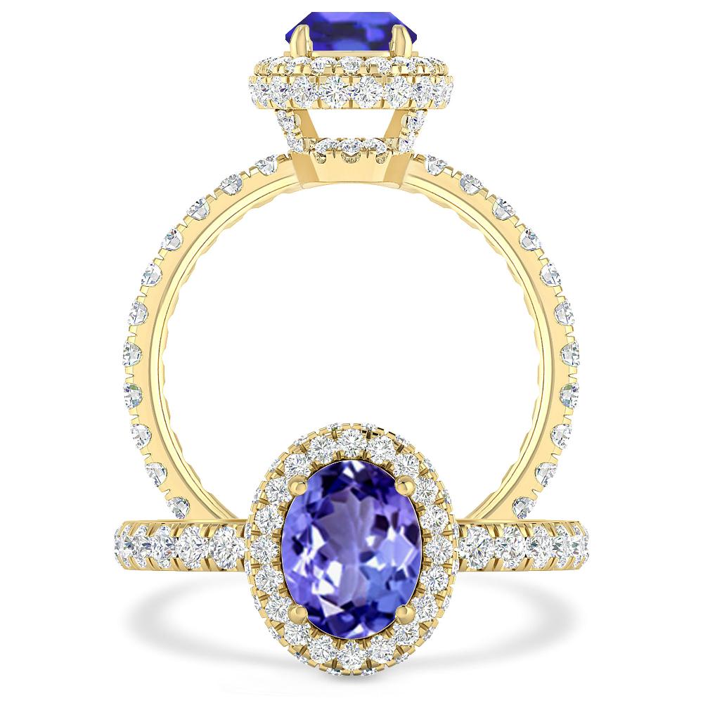 Yellow Gold - Tanzanite