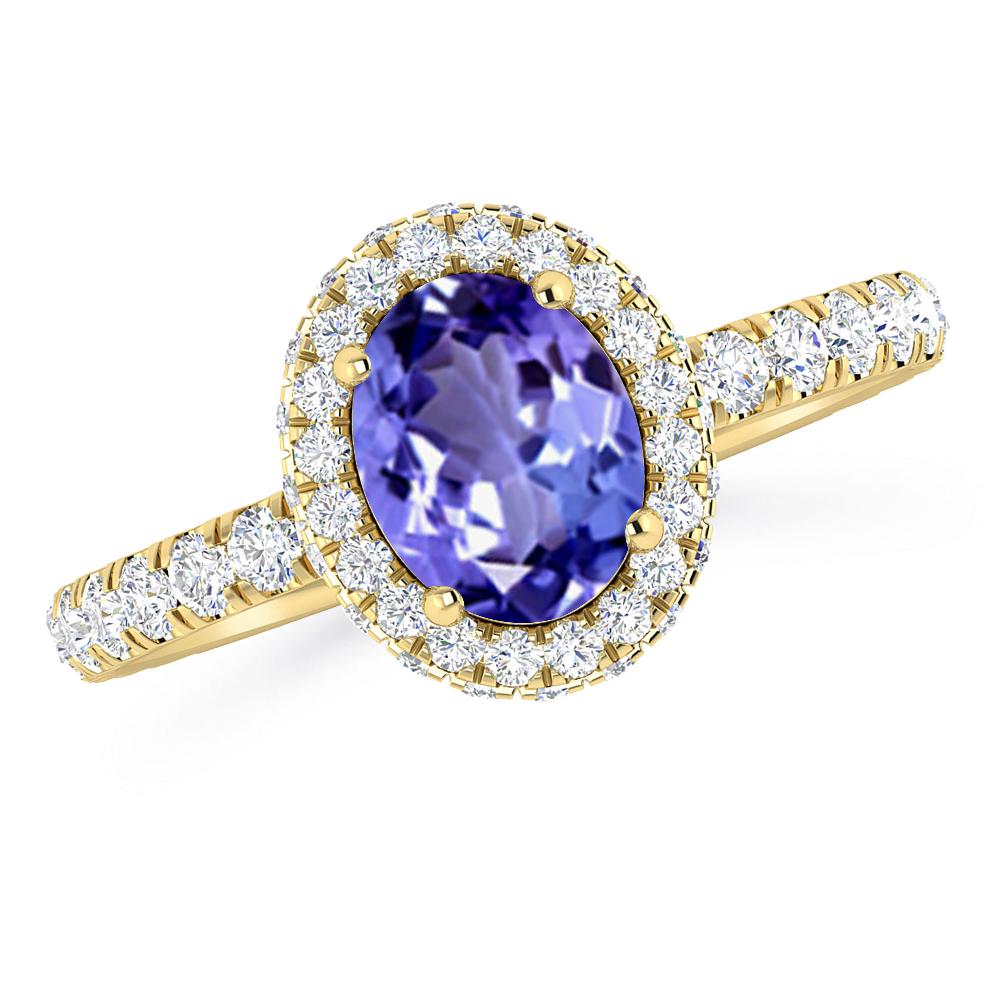 Yellow Gold - Tanzanite