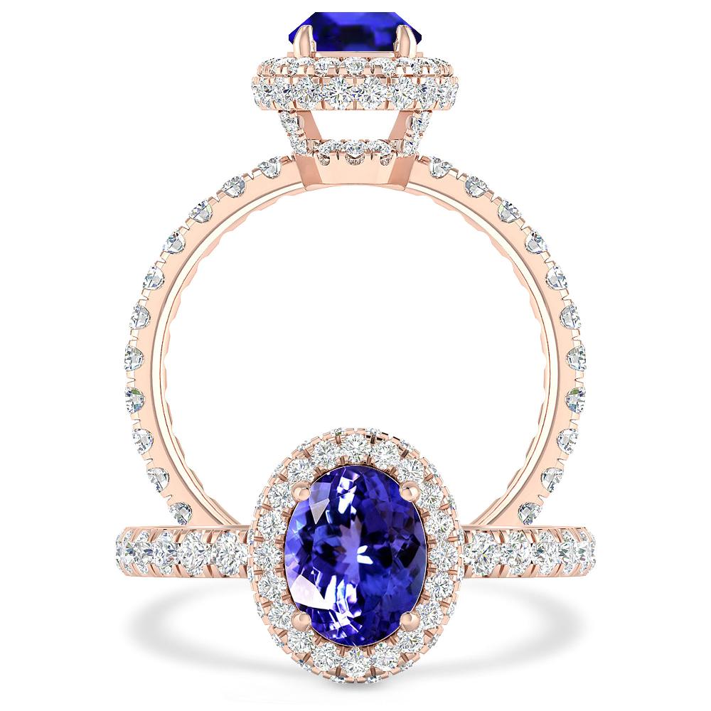 Rose Gold - Tanzanite