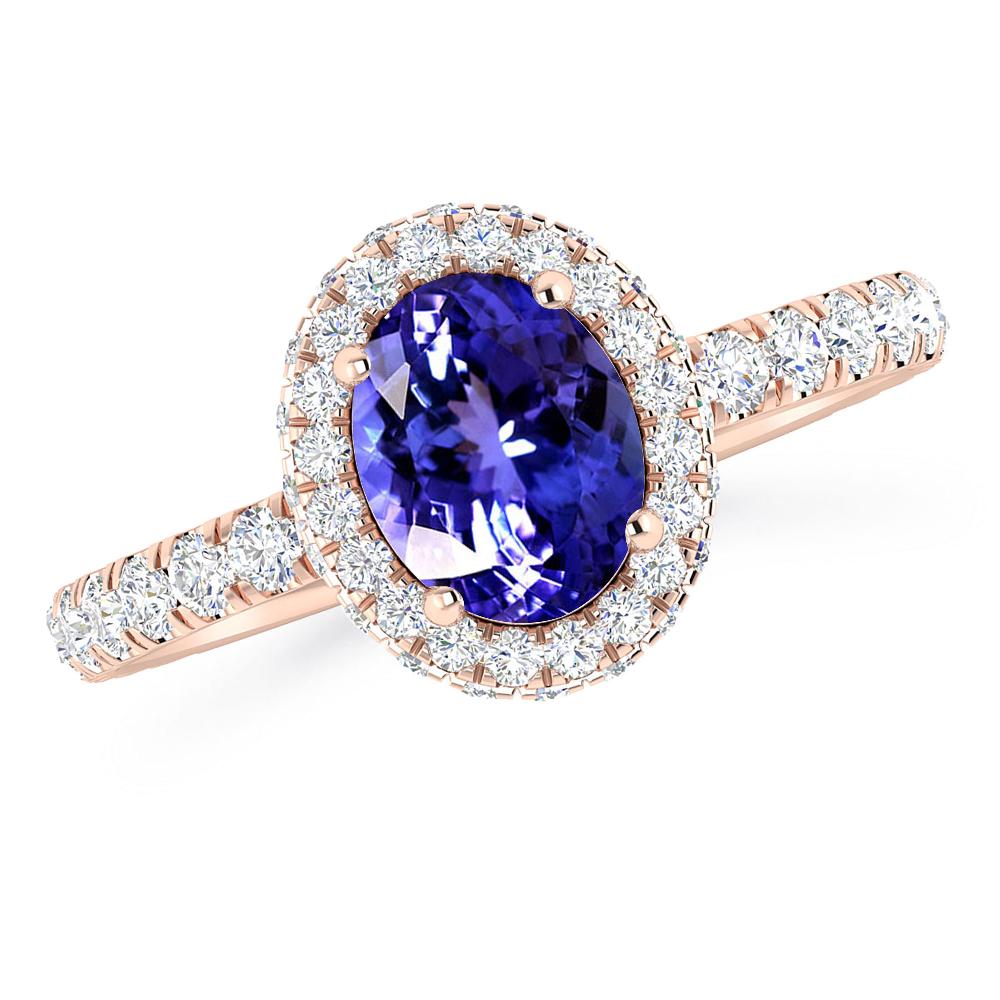 Rose Gold - Tanzanite
