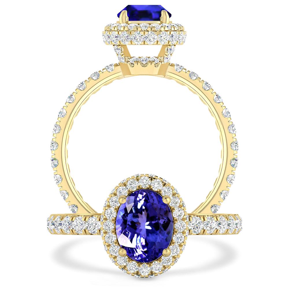 Yellow Gold - Tanzanite