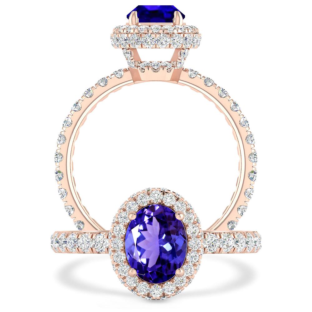 Rose Gold - Tanzanite