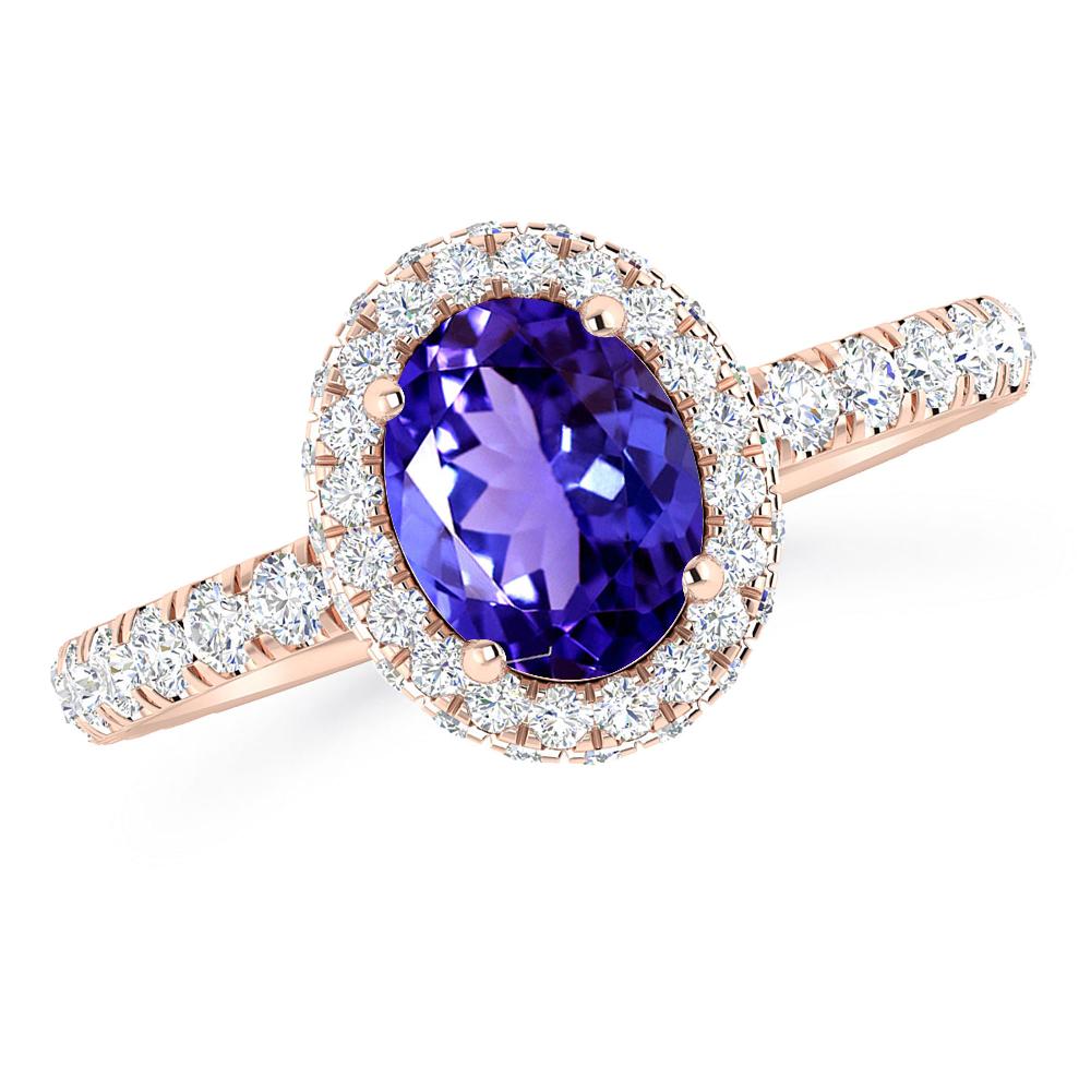 Rose Gold - Tanzanite