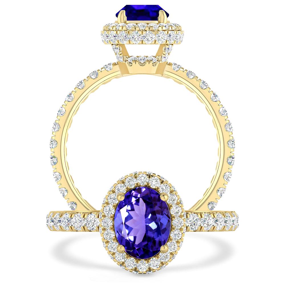 Yellow Gold - Tanzanite