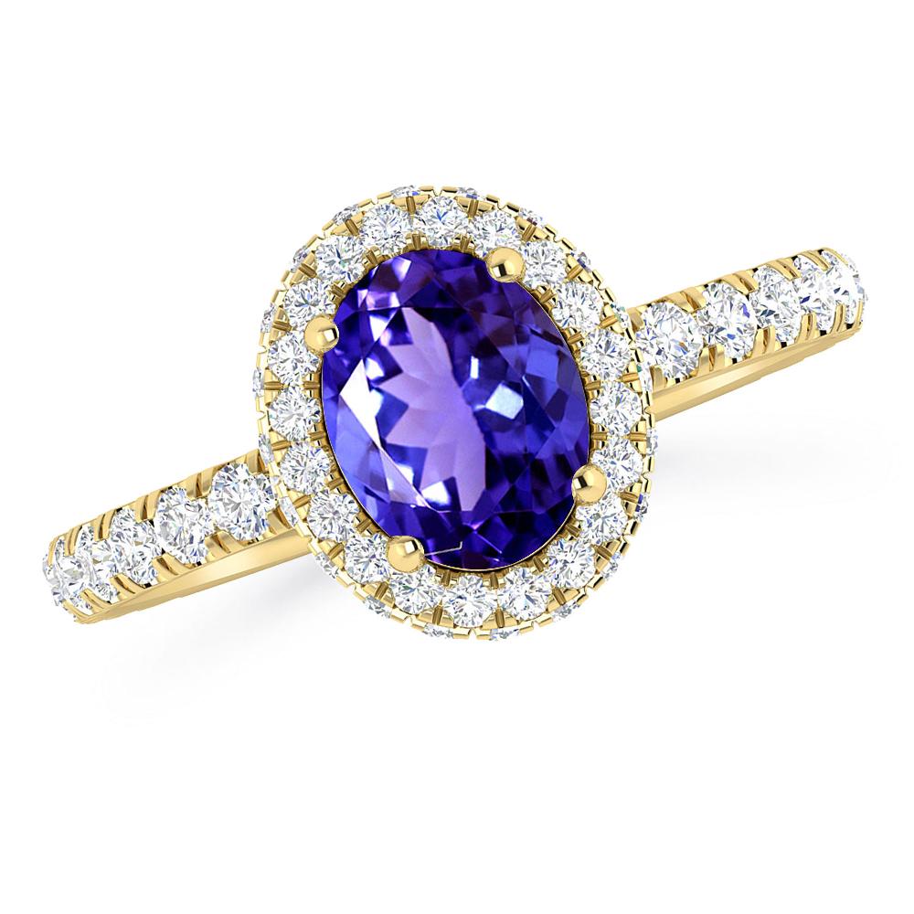 Yellow Gold - Tanzanite
