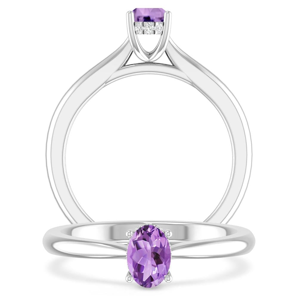 White Gold - Amethyst