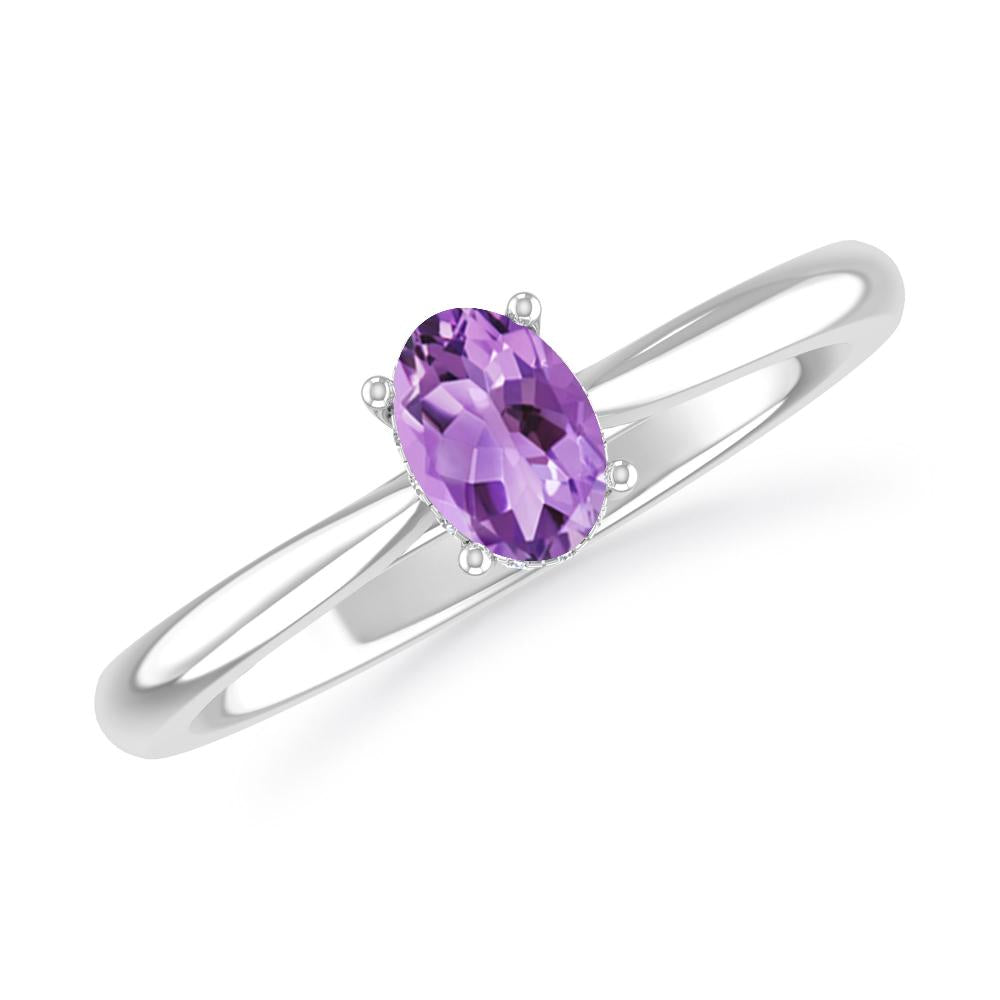 White Gold - Amethyst