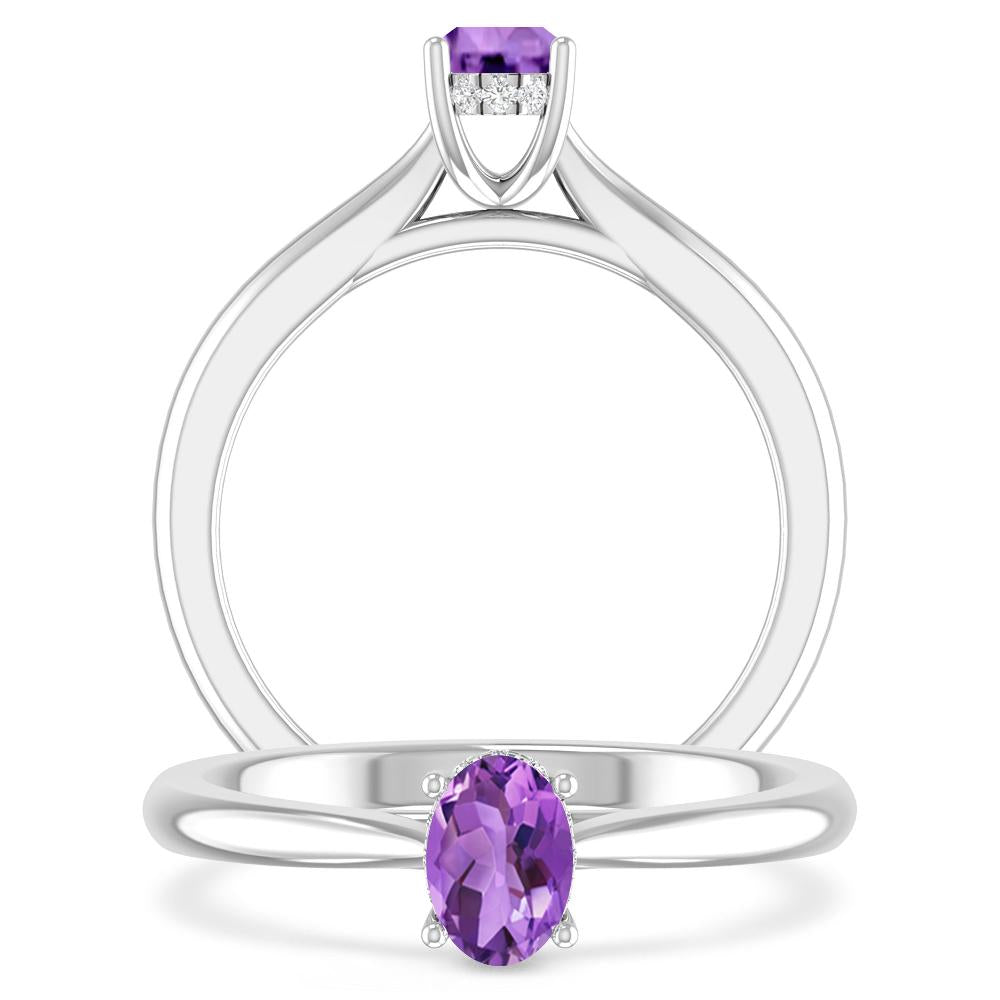 White Gold - Amethyst