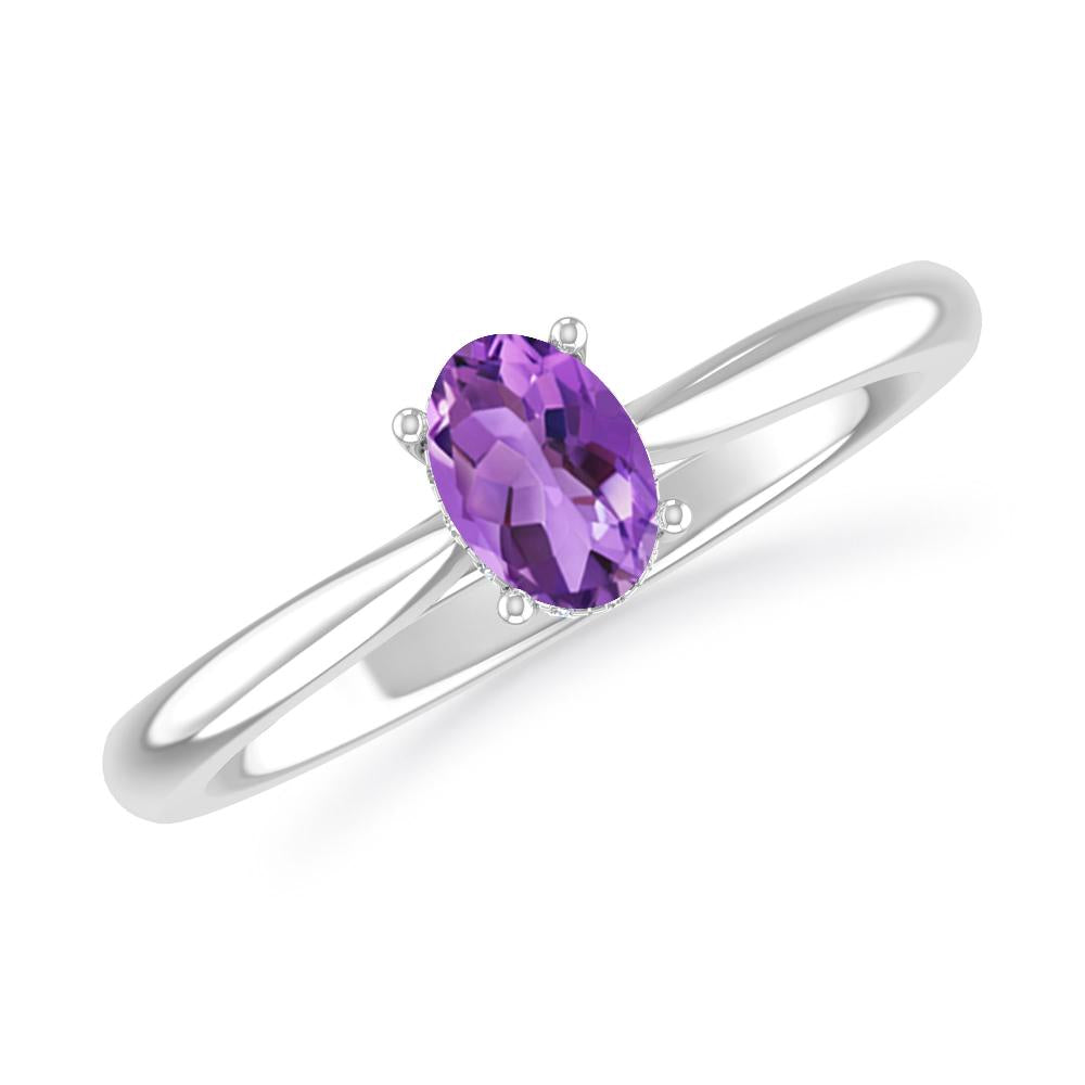 White Gold - Amethyst