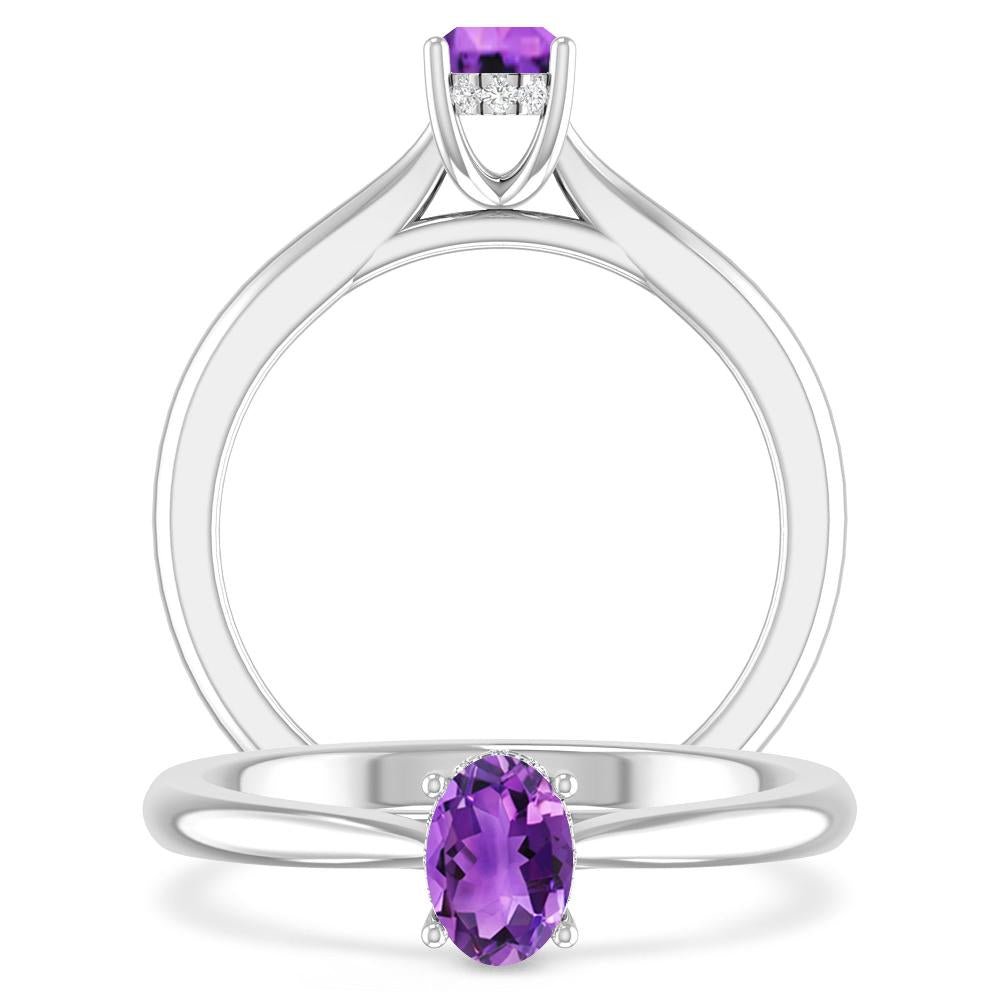 White Gold - Amethyst