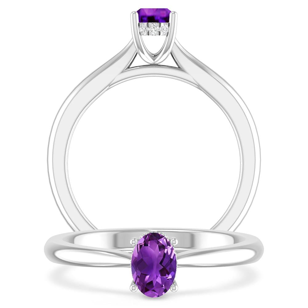 White Gold - Amethyst
