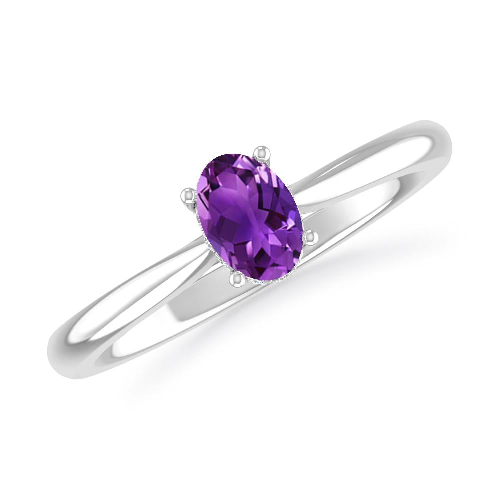 White Gold - Amethyst