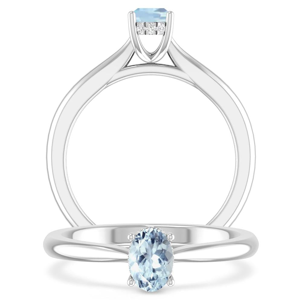 White Gold - Aquamarine