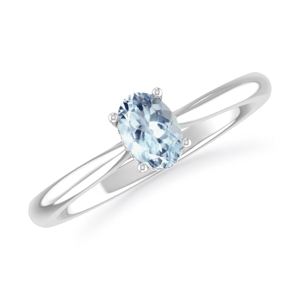 White Gold - Aquamarine