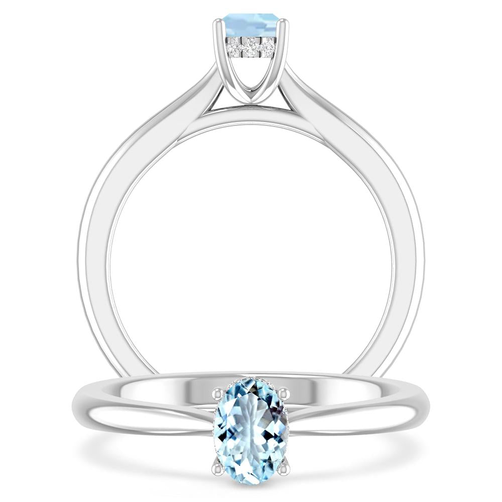 White Gold - Aquamarine