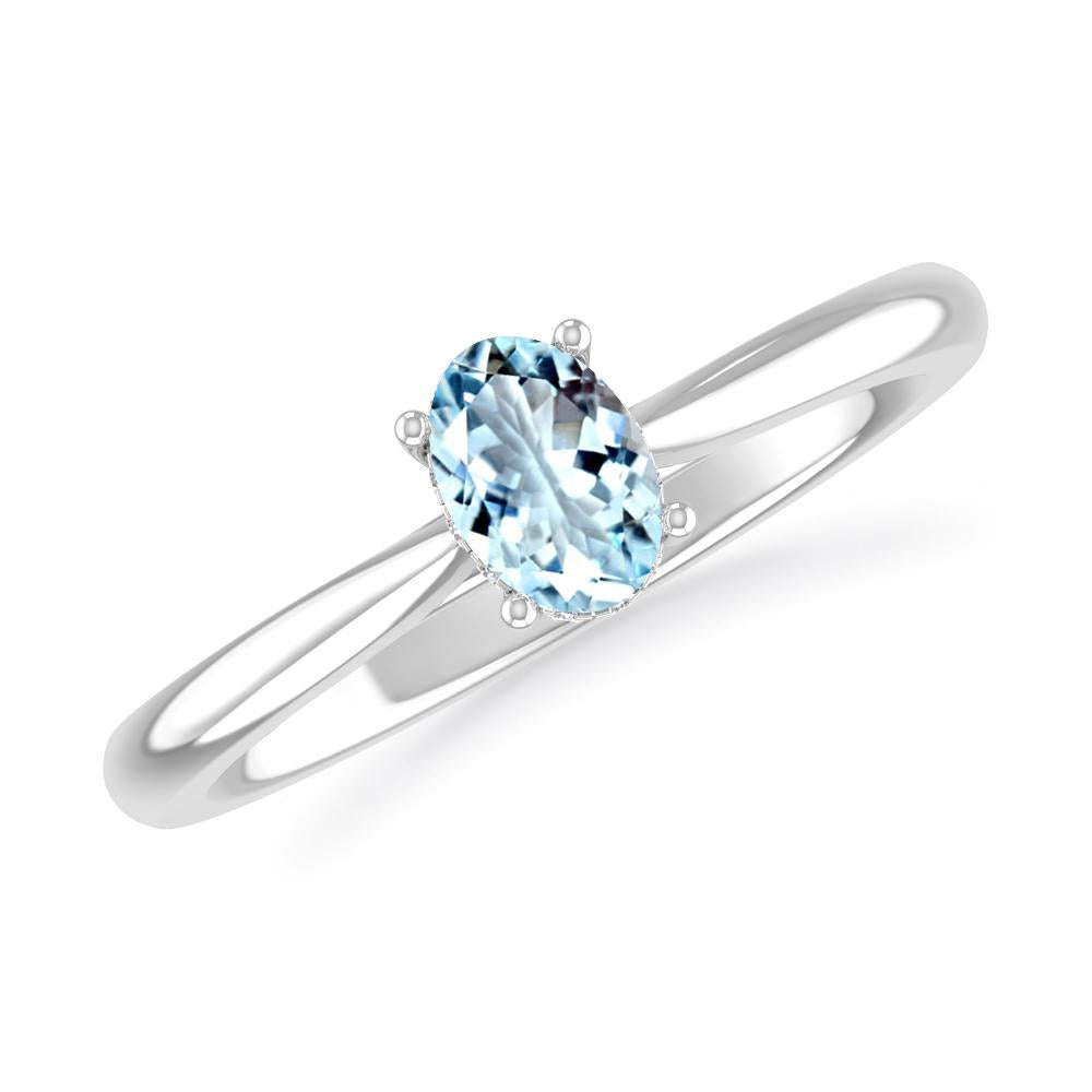 White Gold - Aquamarine