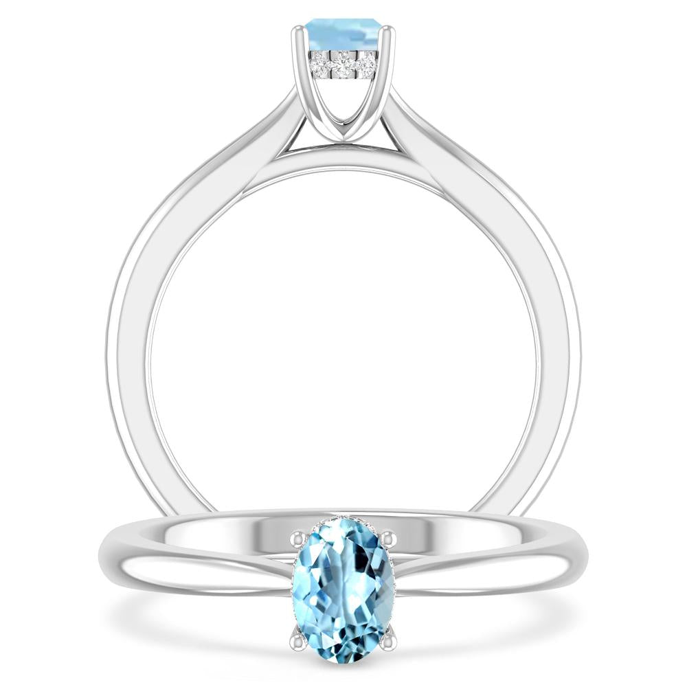 White Gold - Aquamarine