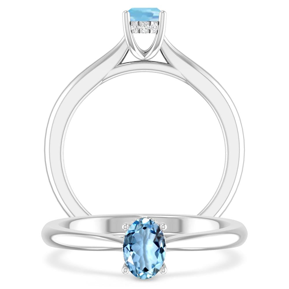 White Gold - Aquamarine