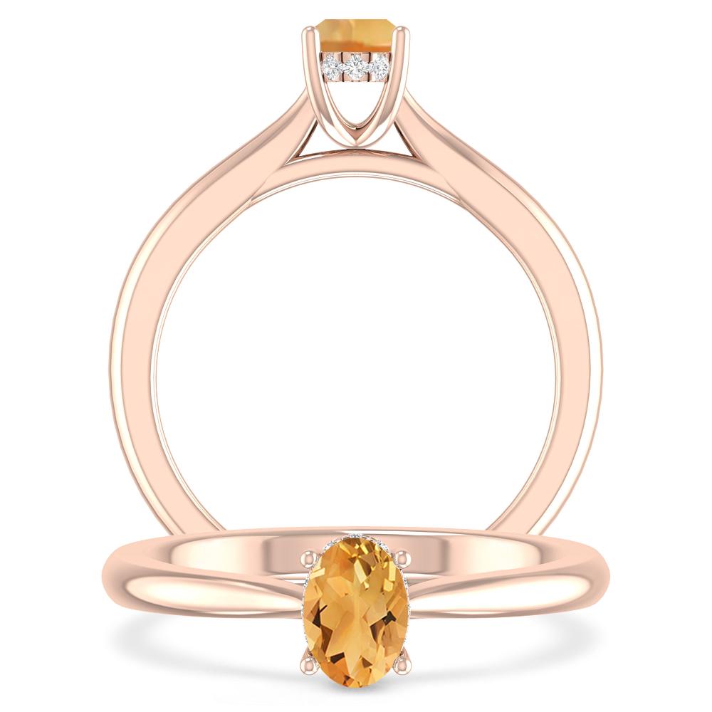 Rose Gold - Citrine