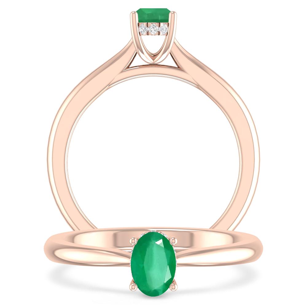Rose Gold - Emerald