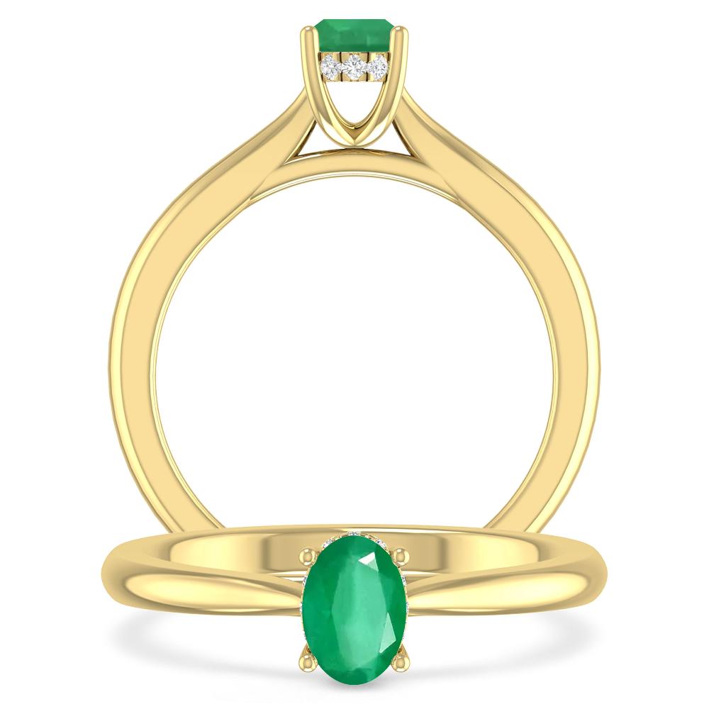 Yellow Gold - Emerald