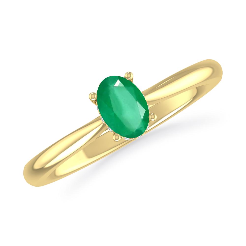 Yellow Gold - Emerald