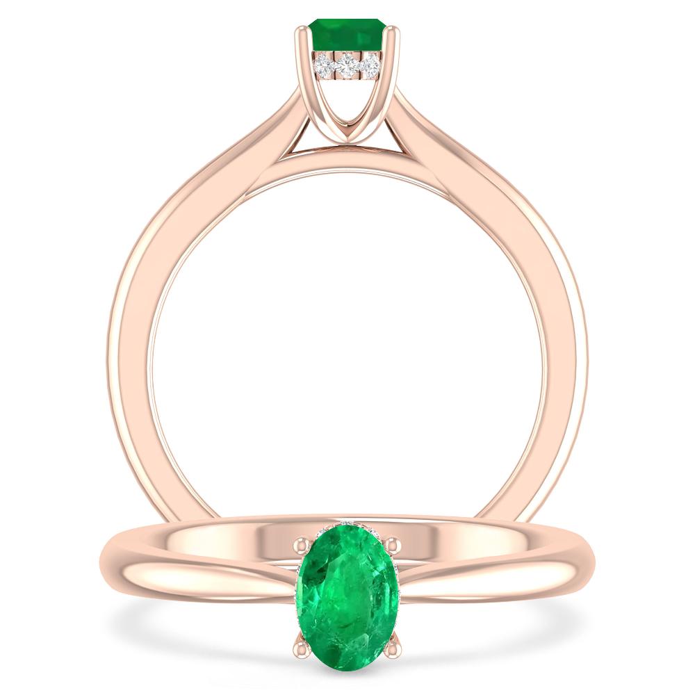 Rose Gold - Emerald