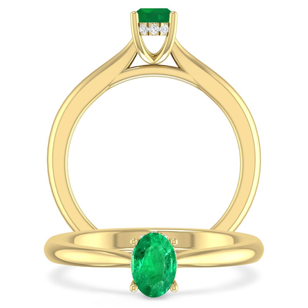 Yellow Gold - Emerald