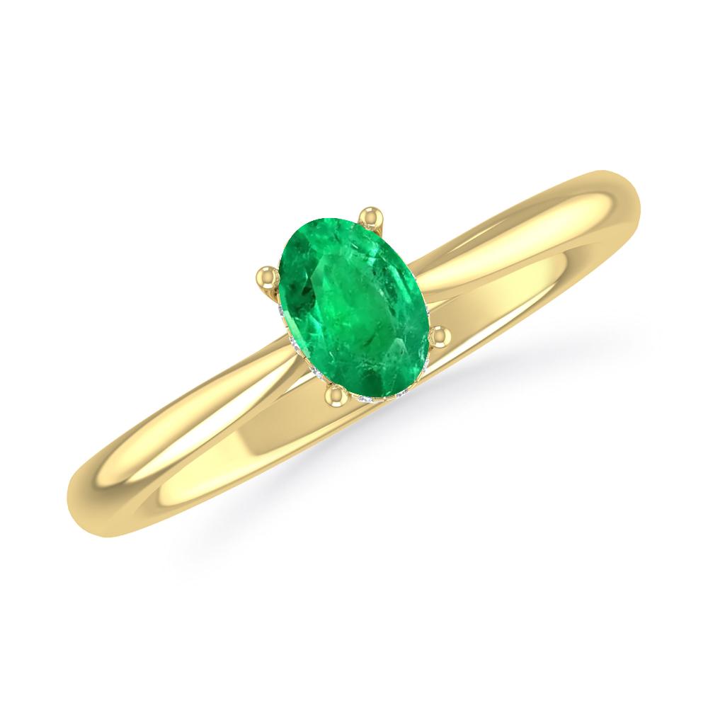 Yellow Gold - Emerald
