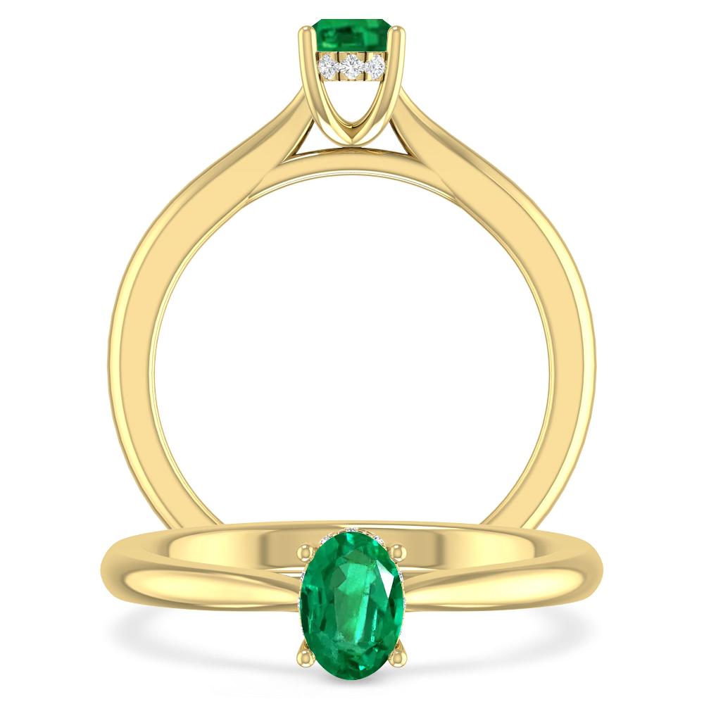 Yellow Gold - Emerald
