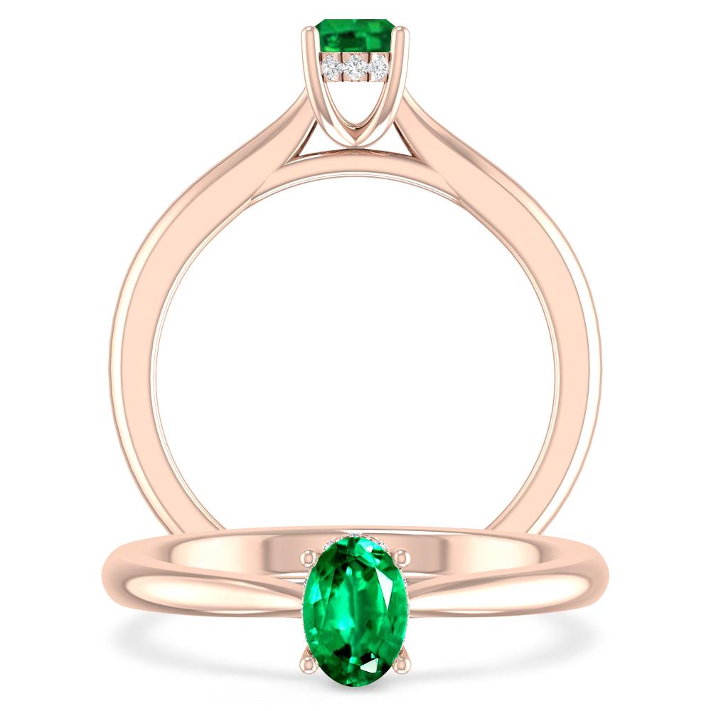 Rose Gold - Emerald