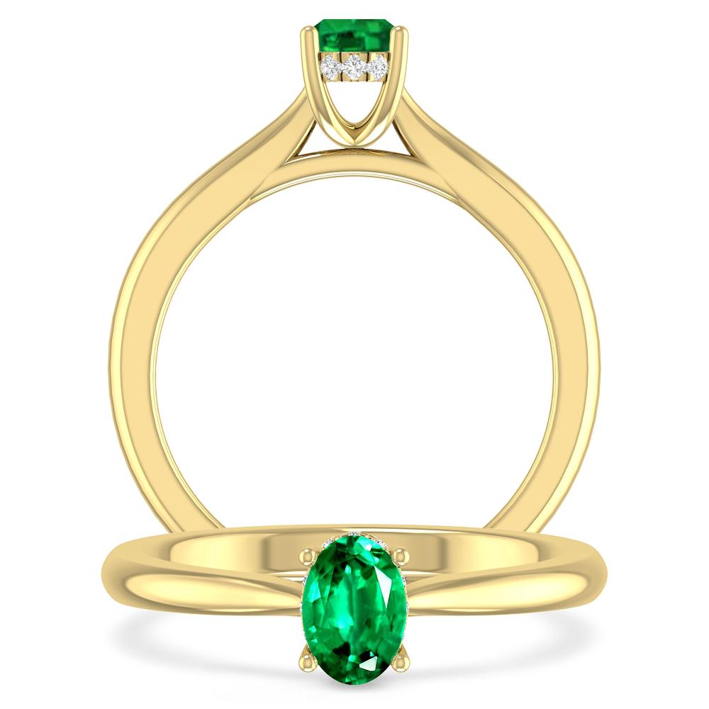 Yellow Gold - Emerald